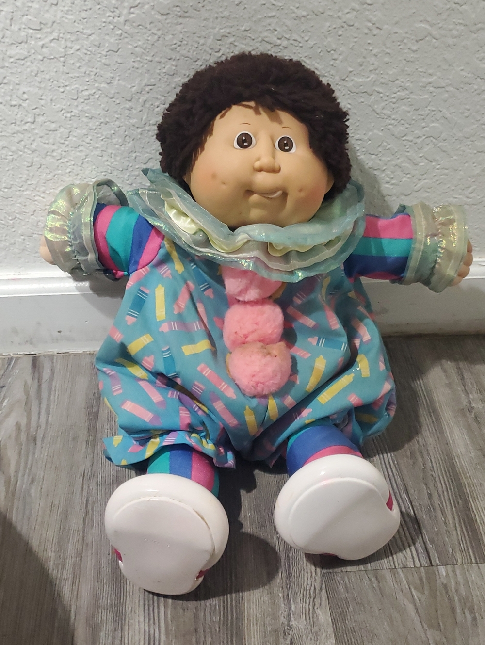 Vintage Cabbage Patch Circus Doll Blue Outfit, Socks, Shoes, Diaper